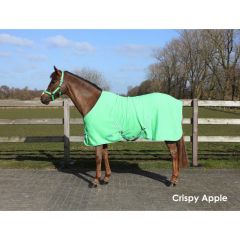 Deken Fleece color met singels - Crispy Apple